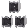 Adamax Old Work Electrical Outlet Box for Residential and Light Commercial Remodel, 2 Gang 25cu In, 3PK AG223R-3